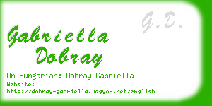 gabriella dobray business card